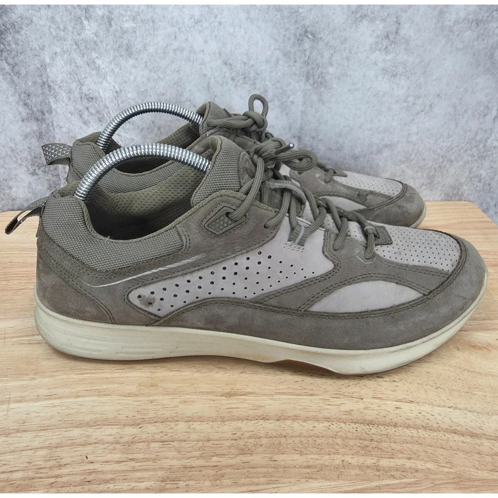 ECCO Exceed Sneakers Mens 9 - 9.5 Gray Nubuck Walking Casual Shoes 870074 56651